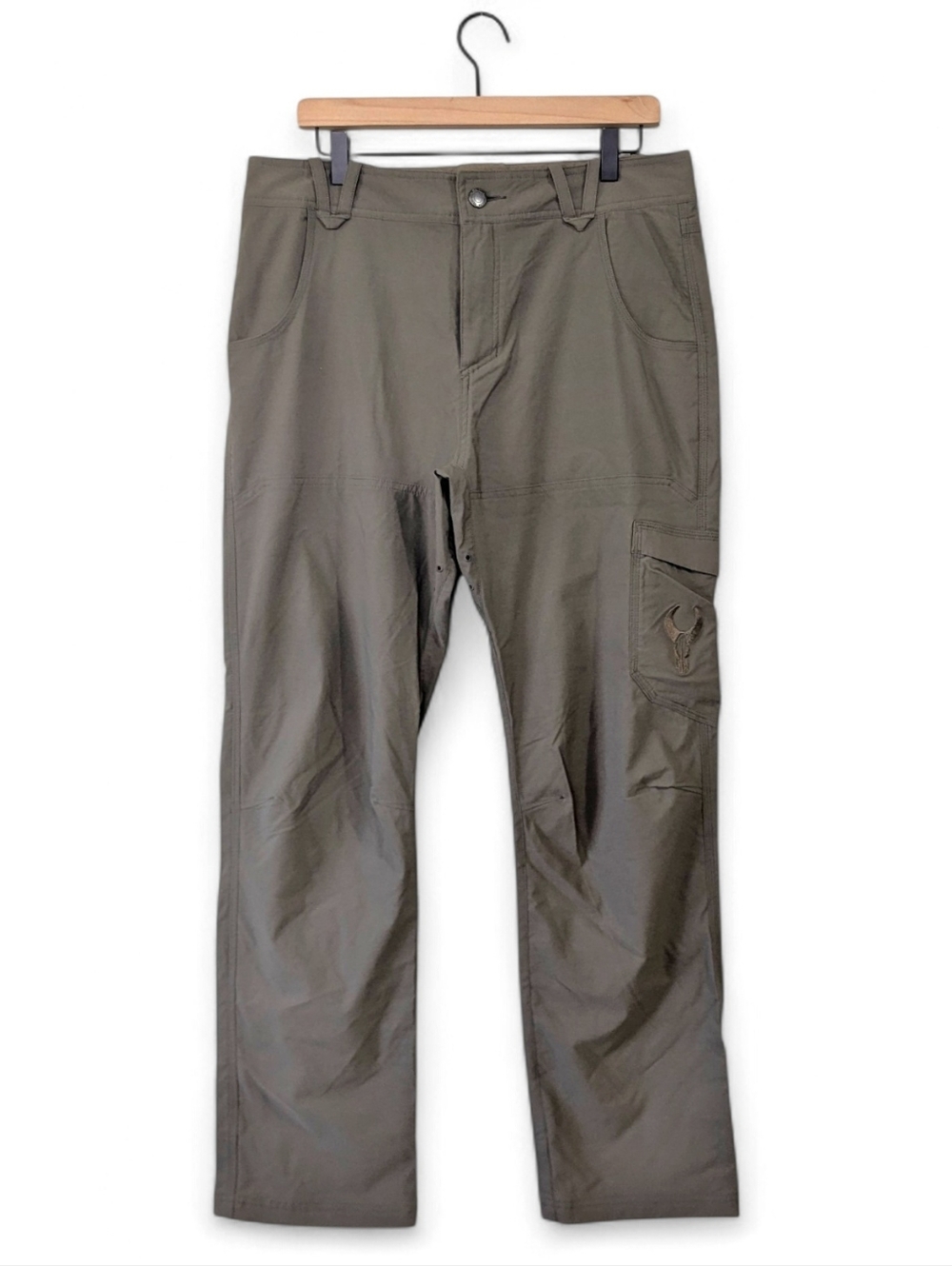 Badlands Scree Pant Men's Large Brown Cargo Hunting Travel Hiking Nylon Stretch